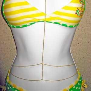 Gold Plated Double Layer Necklace Body Chain_BC-20